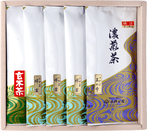 F-6　玉の雫100g×1本・祥雲100g×3本・抹茶入玄米茶100g×1本